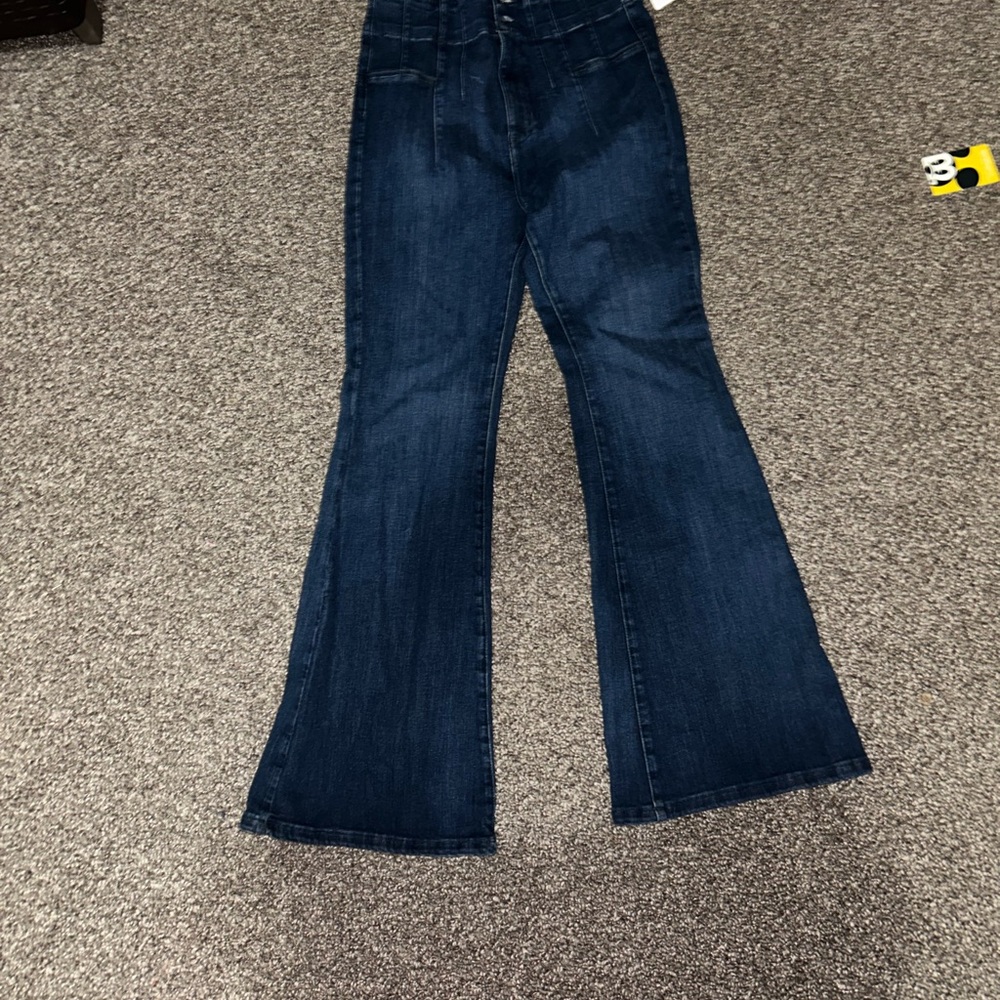 We The Free Dark Blue Flare Jeans